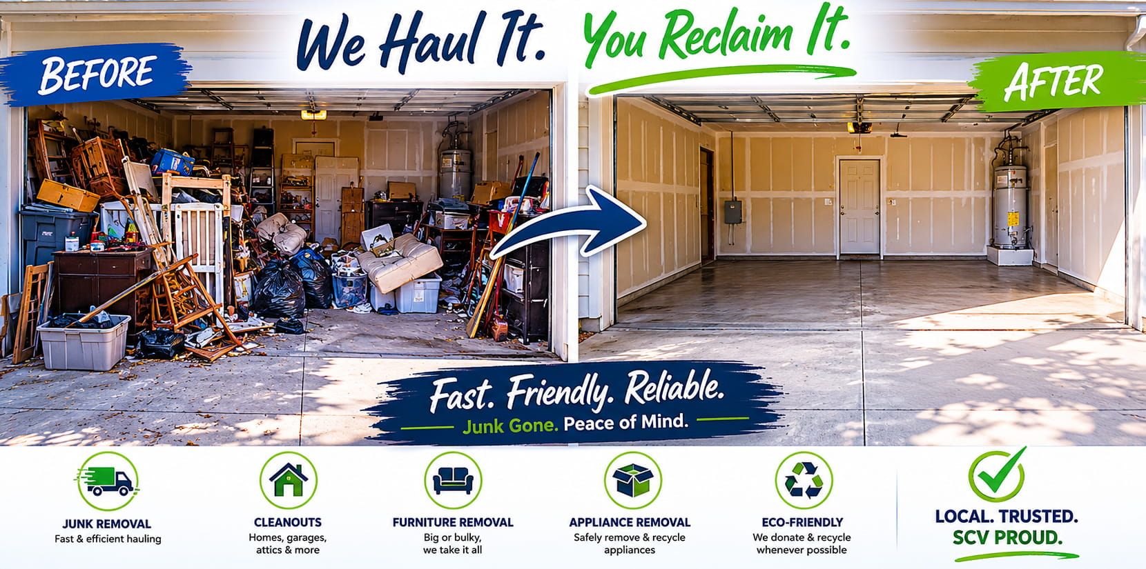 before and after junk removal